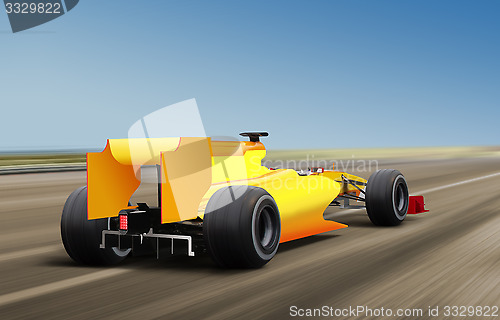 Image of F1 on speed track