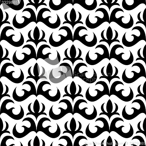 Image of Vector seamless wallpaper in retro style