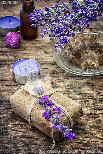 Image of set of perfumes for spa treatments