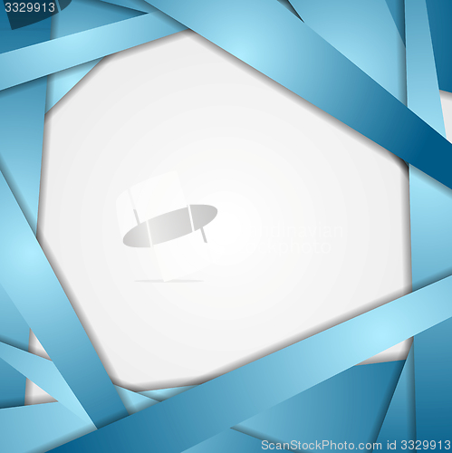 Image of Abstract blue stripes background