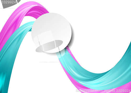 Image of Abstract smooth vector wavy background