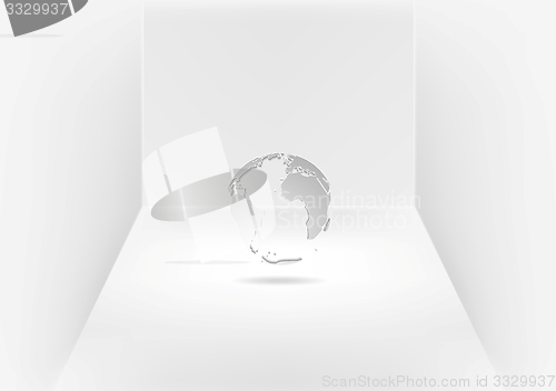 Image of Grey globe in room