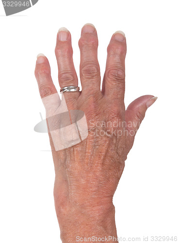 Image of Hand of an old woman