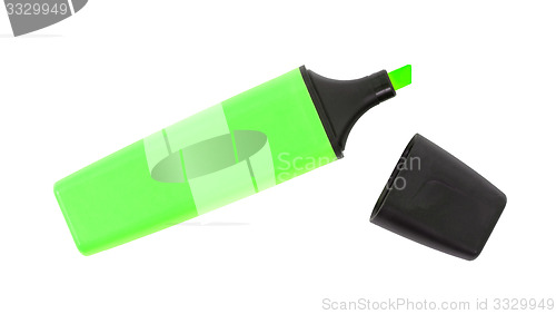 Image of Green highlighter isolated