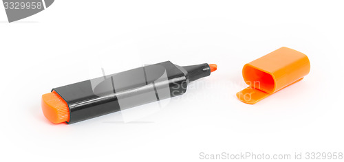 Image of Orange highlighter isolated