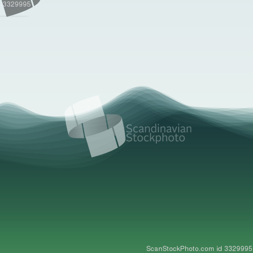 Image of Water Wave. Vector Illustration For Your Design. 