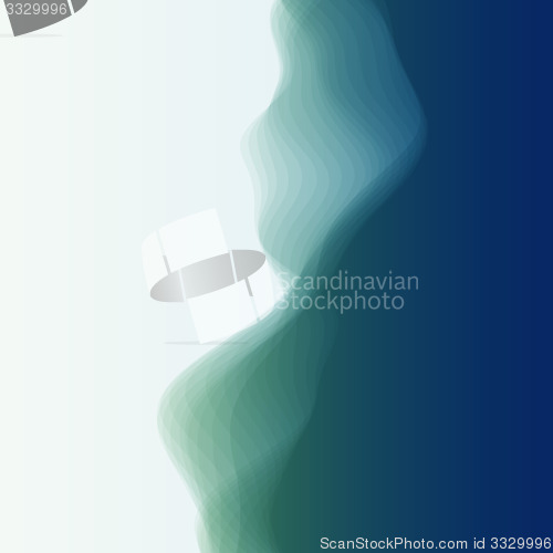 Image of Abstract Background With Curves Lines. Vector Silhouettes Backgr