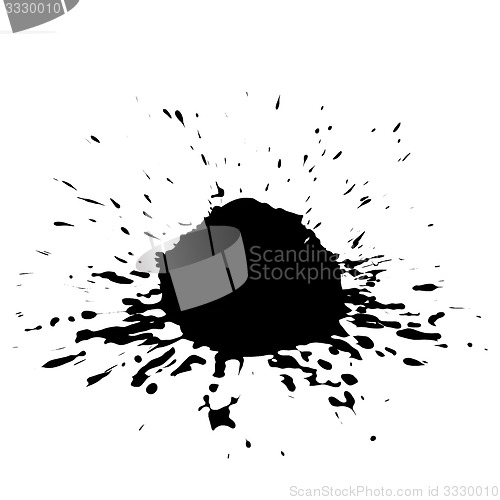 Image of Vector Ink Blotch. Design Element. 