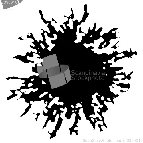 Image of Vector Ink Blotch. Design Element. 