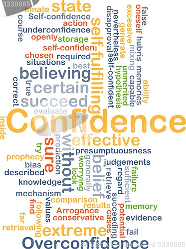 Image of Confidence background concept