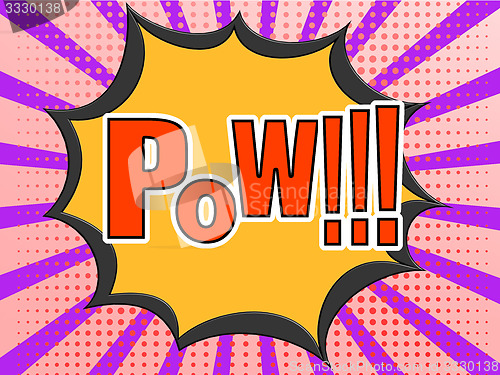 Image of Pow Comic Speech Bubble