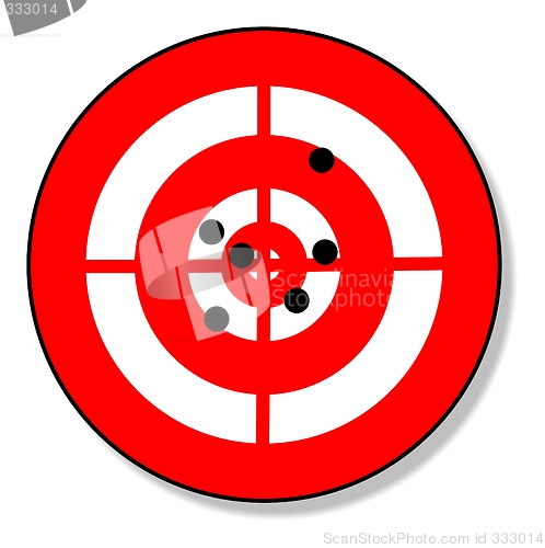 Image of target and shots