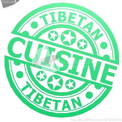 Image of Tibetan cuisine stamp