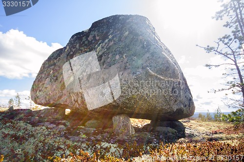 Image of seita stone  in the polar North close up