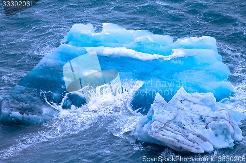 Image of Arctic iceberg. ice stock. area Novaya Zemlya