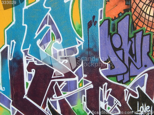 Image of Graffiti close-up