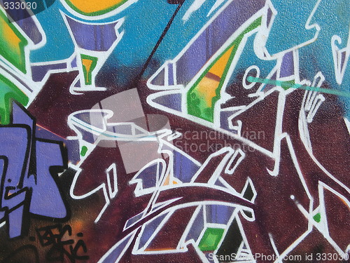 Image of graffiti close-up