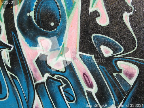 Image of graffiti close-up