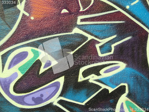 Image of graffiti close-up