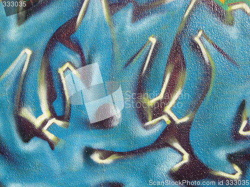 Image of graffiti close-up