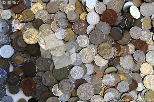 Image of old european coins as nice background