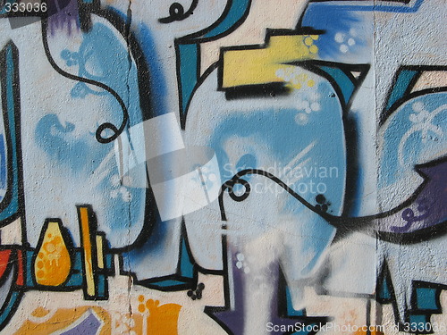 Image of graffiti close-up