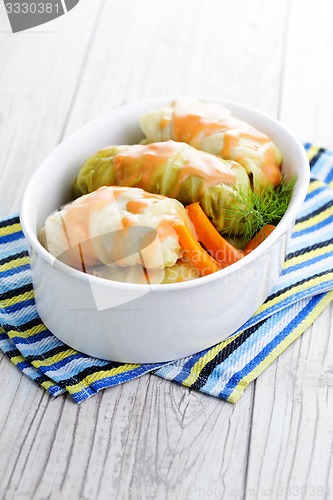 Image of stuffed cabbage roll