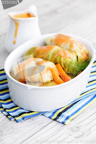 Image of stuffed cabbage roll