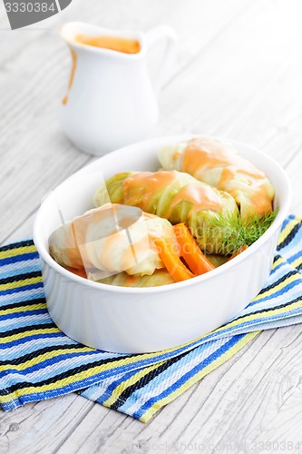 Image of stuffed cabbage roll