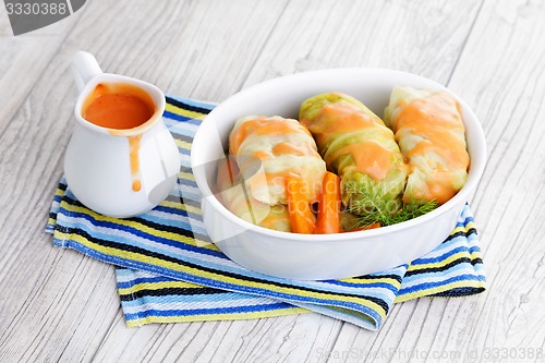 Image of stuffed cabbage roll