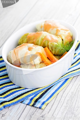 Image of stuffed cabbage roll