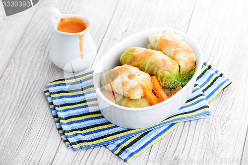 Image of stuffed cabbage roll