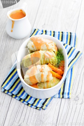 Image of stuffed cabbage roll