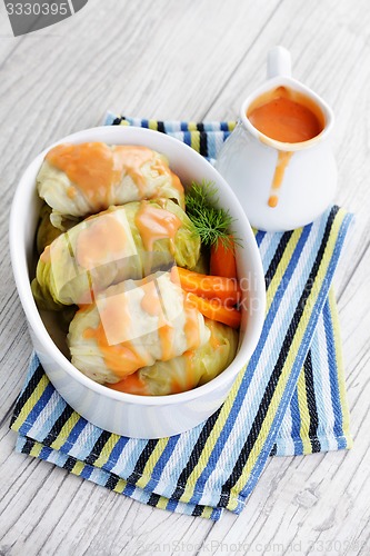 Image of stuffed cabbage roll