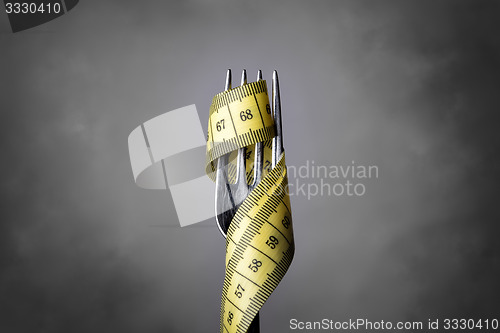 Image of Tape measer with fork