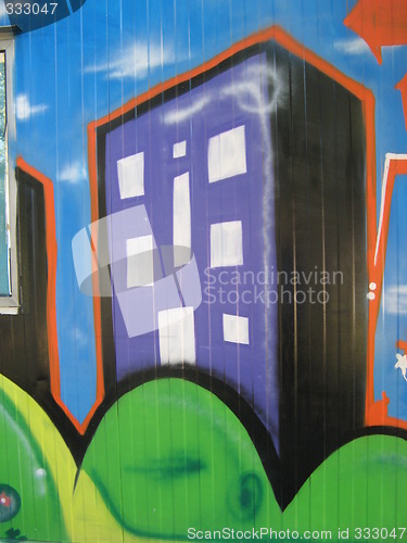 Image of graffiti - the city