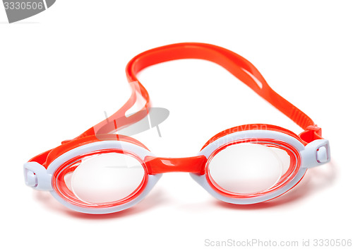 Image of Goggles for swimming on white background