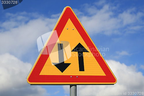 Image of Sign Two Way Traffic Ahead