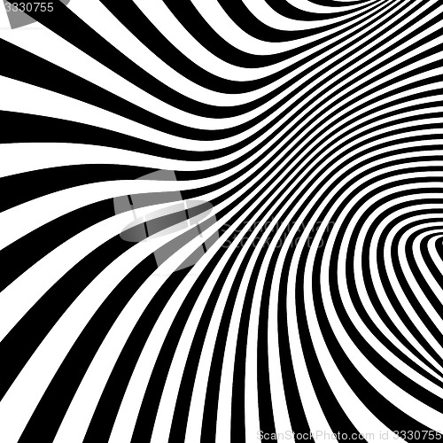 Image of Abstract swirl background. Pattern with optical illusion. 