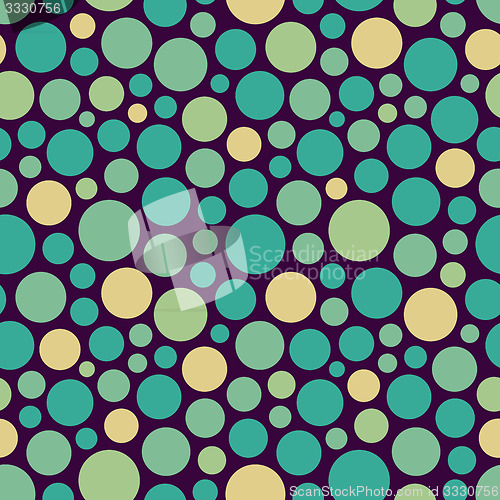 Image of Seamless festive background from circles.  Vector Illustration. 