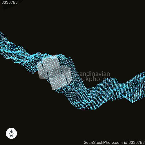 Image of Abstract vector landscape background. 