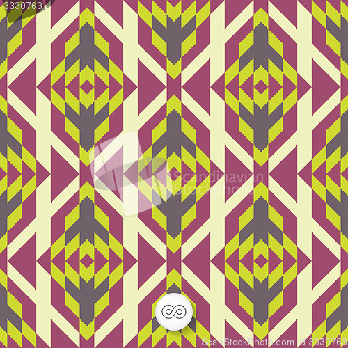 Image of Seamless geometric background. Mosaic. 