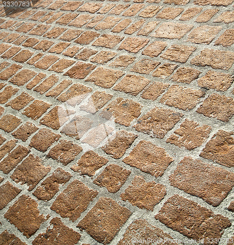 Image of brick in busto arsizio street lombardy italy   