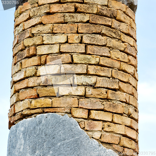 Image of old column in the africa sky history and nature