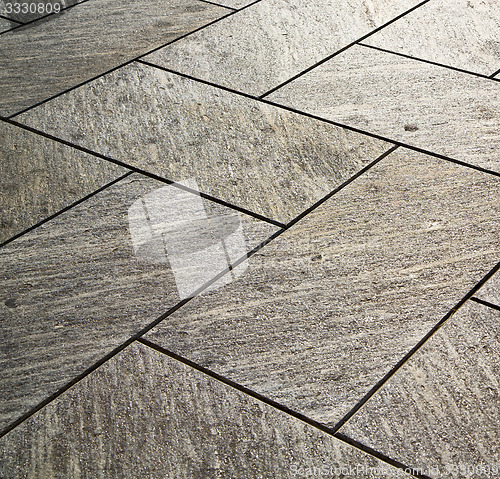 Image of near mozzate street lombardy italy  varese   pavement of a curch