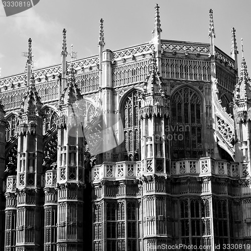 Image of old in london  historical    parliament glass  window    structu