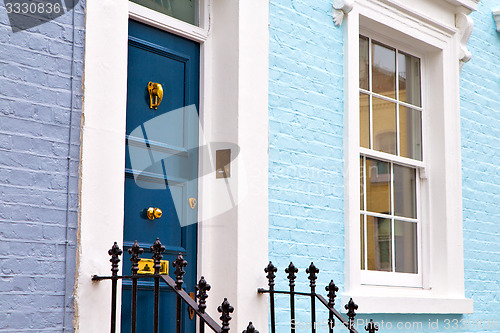 Image of notting   in london england old    wall door 