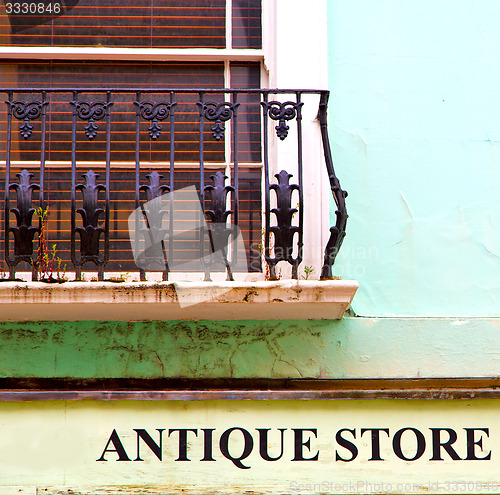 Image of notting   hill  area  in london england old suburban and antique