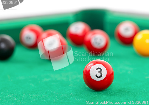 Image of Snooker balls