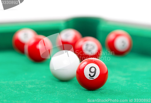 Image of Snooker balls